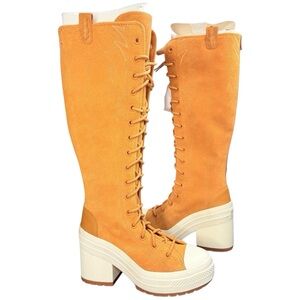 CONVERSE Chuck 70 de luxe heel XX platform high western boots shoes sz 8.5 new